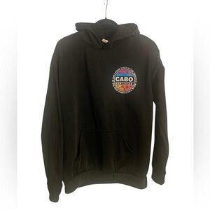 Black Cabo San Lucas Hoodie M EUC